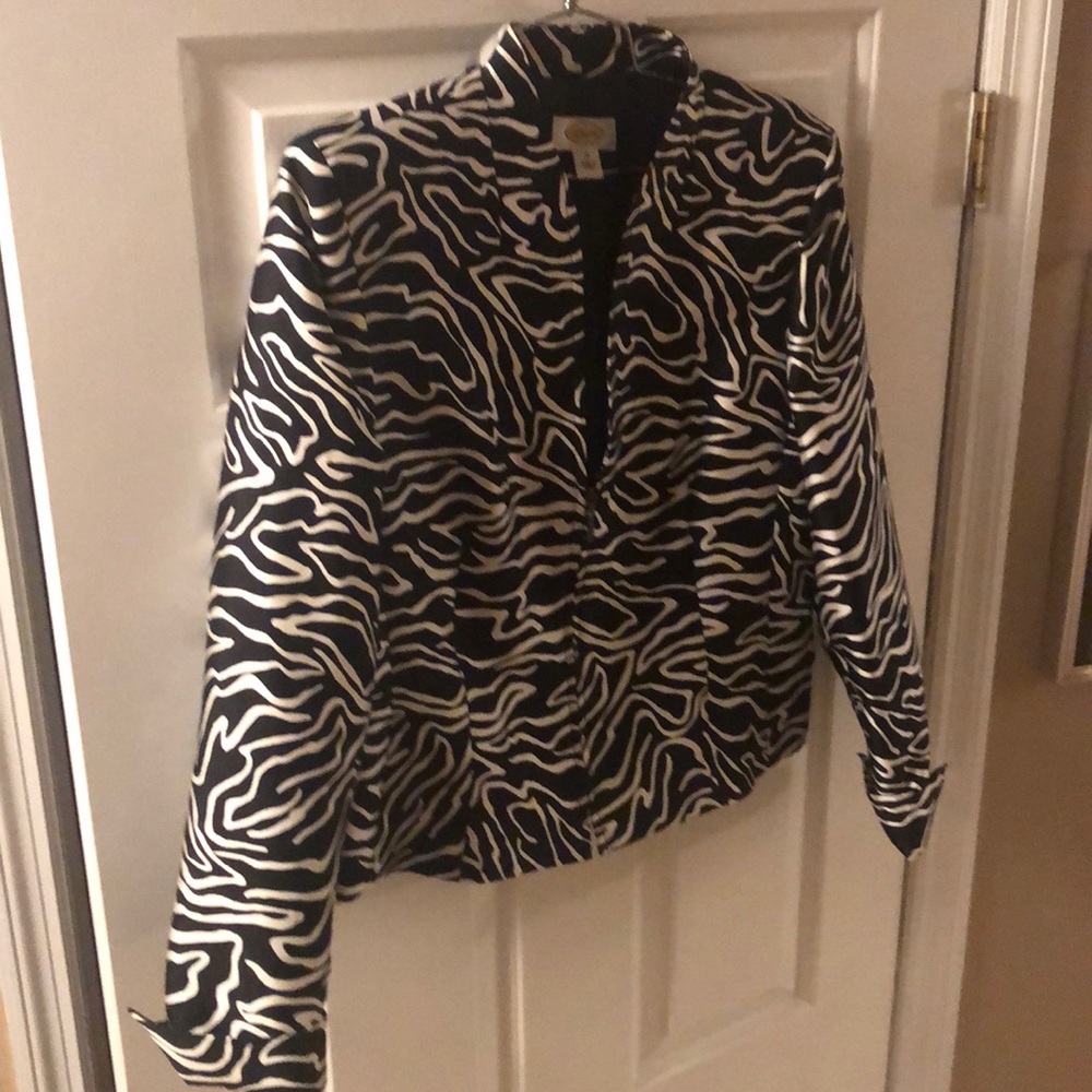 Black and white Talbots blazer